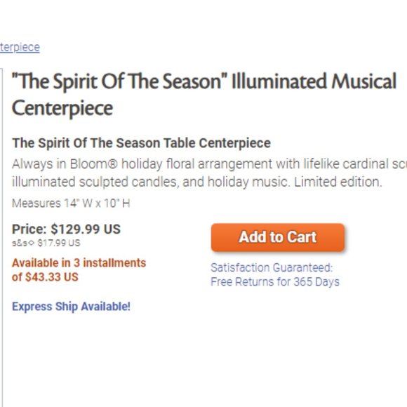 Thomas Kinkade Home for the Holidays Table Centerpiece - Bradford Exchange - Picture 16 of 16